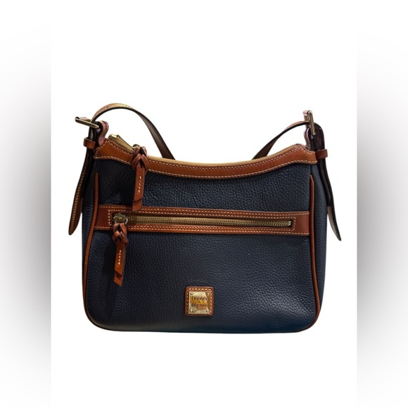 Dooney & Bourke Pebble Grain Piper Crossbody Midnight Blue - Picture 2 of 13